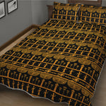 Tribal Egypt Pattern Print Quilt Bed Set