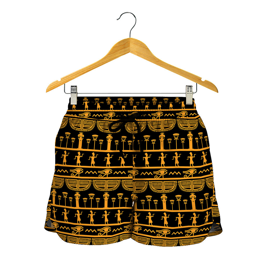 Tribal Egypt Pattern Print Women's Shorts