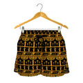 Tribal Egypt Pattern Print Women's Shorts