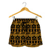 Tribal Egypt Pattern Print Women's Shorts