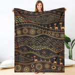Tribal Ethnic African Pattern Print Blanket