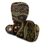 Tribal Ethnic African Pattern Print Boxing Gloves