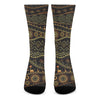 Tribal Ethnic African Pattern Print Crew Socks