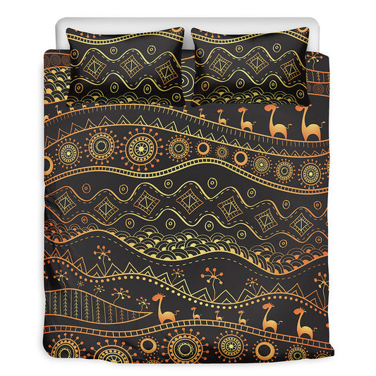 Tribal Ethnic African Pattern Print Duvet Cover Bedding Set