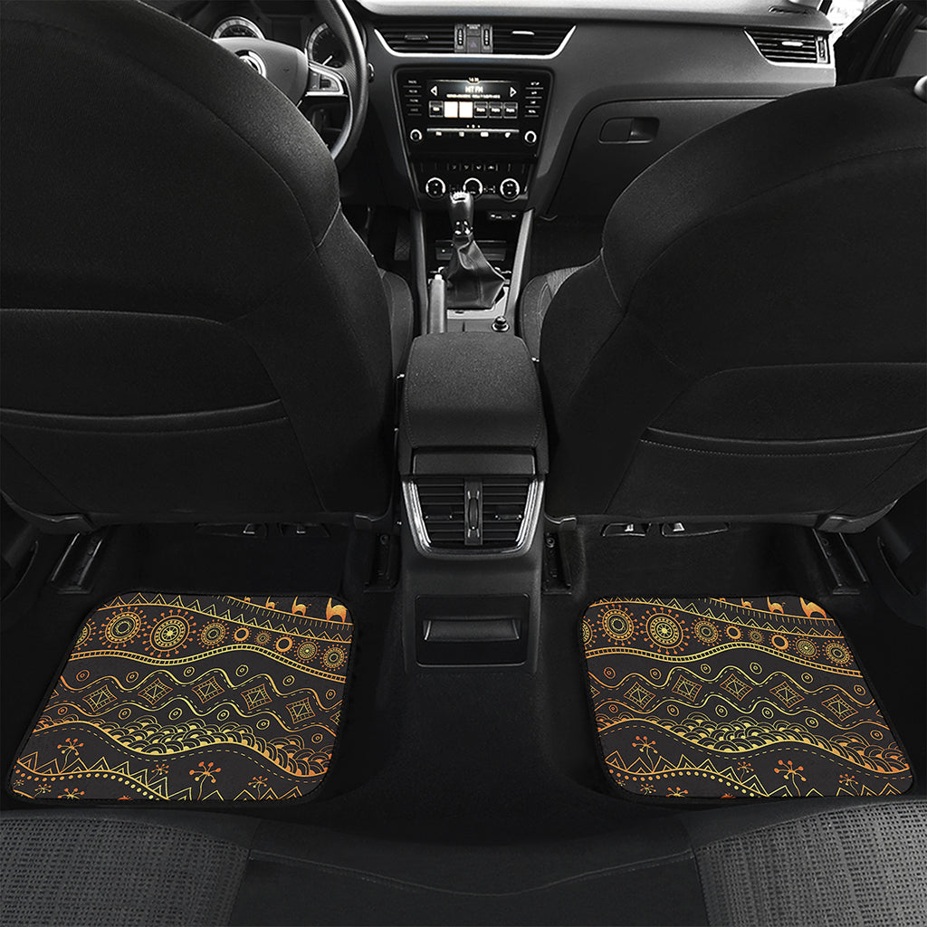 Tribal Ethnic African Pattern Print Front and Back Car Floor Mats