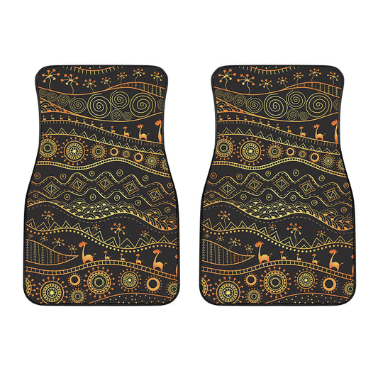 Tribal Ethnic African Pattern Print Front Car Floor Mats