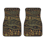 Tribal Ethnic African Pattern Print Front Car Floor Mats