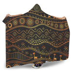 Tribal Ethnic African Pattern Print Hooded Blanket