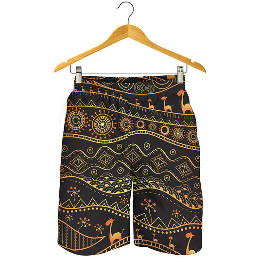 Tribal Ethnic African Pattern Print Men's Shorts