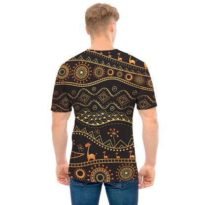 Tribal Ethnic African Pattern Print Men's T-Shirt