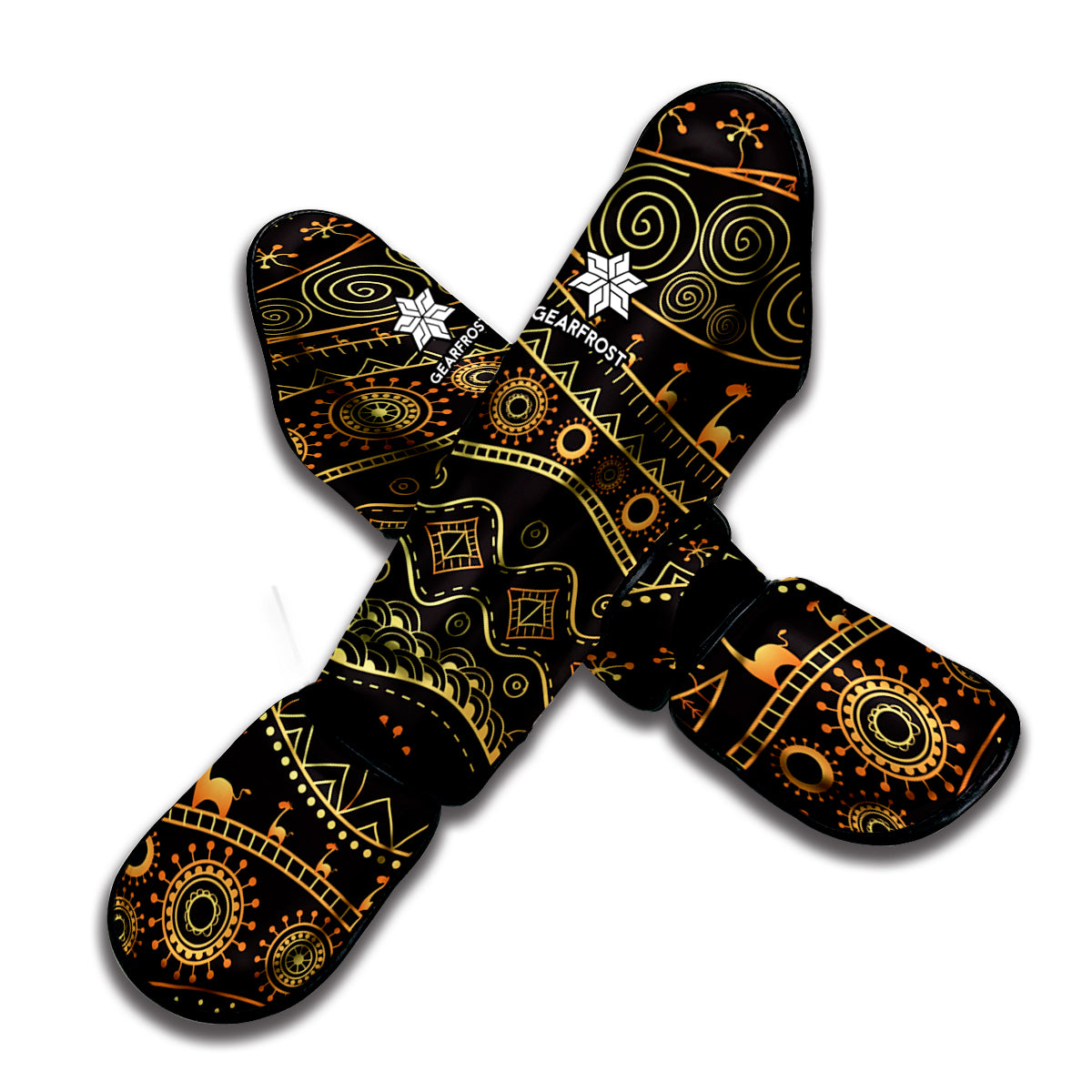 Tribal Ethnic African Pattern Print Muay Thai Shin Guard