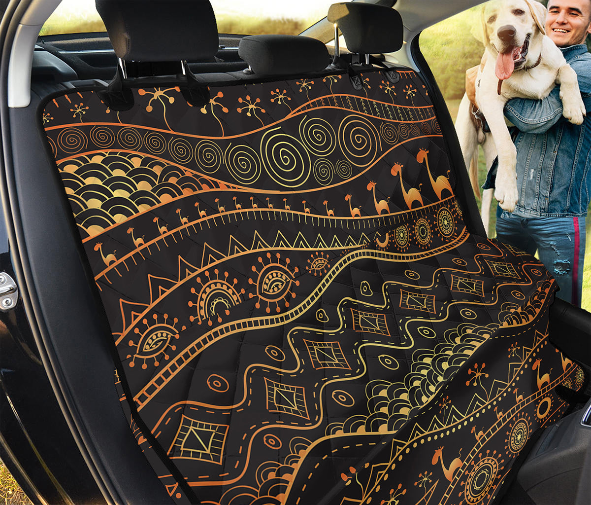 Tribal Ethnic African Pattern Print Pet Car Back Seat Cover