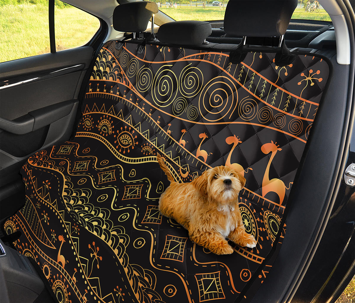 Tribal Ethnic African Pattern Print Pet Car Back Seat Cover