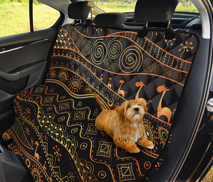 Tribal Ethnic African Pattern Print Pet Car Back Seat Cover