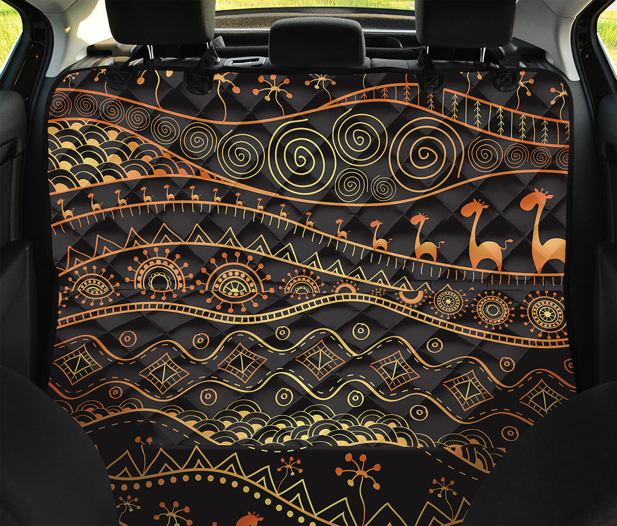 Tribal Ethnic African Pattern Print Pet Car Back Seat Cover