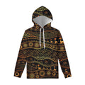 Tribal Ethnic African Pattern Print Pullover Hoodie