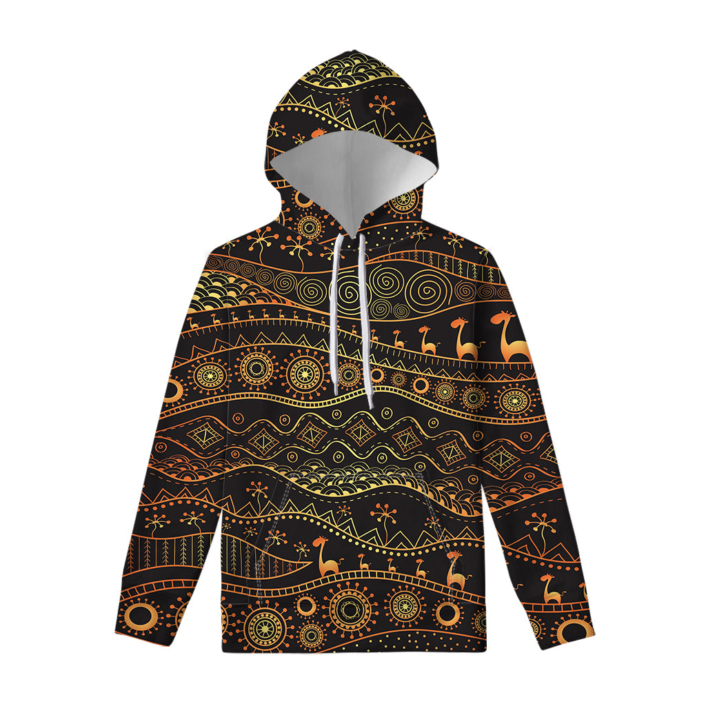 Tribal Ethnic African Pattern Print Pullover Hoodie
