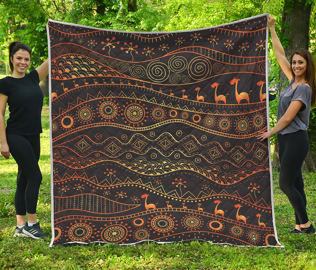Tribal Ethnic African Pattern Print Quilt