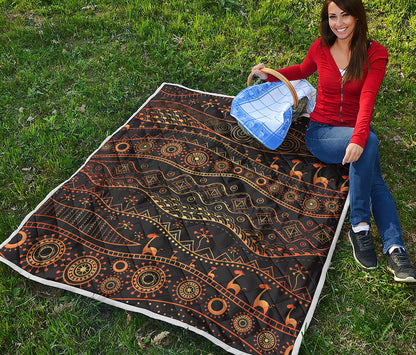 Tribal Ethnic African Pattern Print Quilt