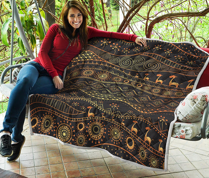 Tribal Ethnic African Pattern Print Quilt