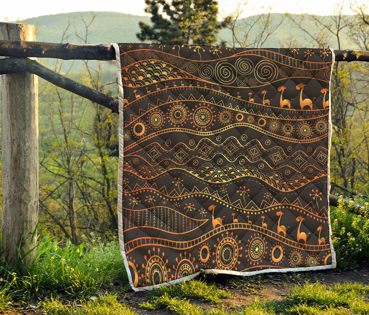 Tribal Ethnic African Pattern Print Quilt