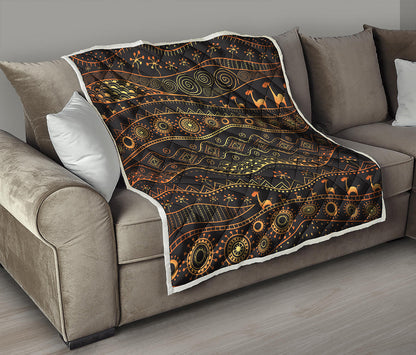 Tribal Ethnic African Pattern Print Quilt
