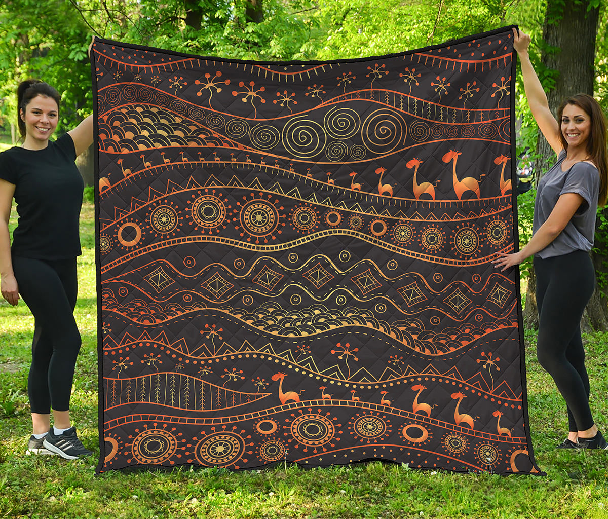 Tribal Ethnic African Pattern Print Quilt