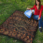 Tribal Ethnic African Pattern Print Quilt