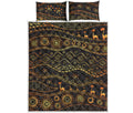Tribal Ethnic African Pattern Print Quilt Bed Set