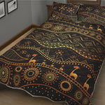 Tribal Ethnic African Pattern Print Quilt Bed Set