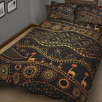 Tribal Ethnic African Pattern Print Quilt Bed Set
