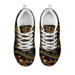 Tribal Ethnic African Pattern Print White Sneakers