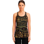 Tribal Ethnic African Pattern Print Women's Racerback Tank Top