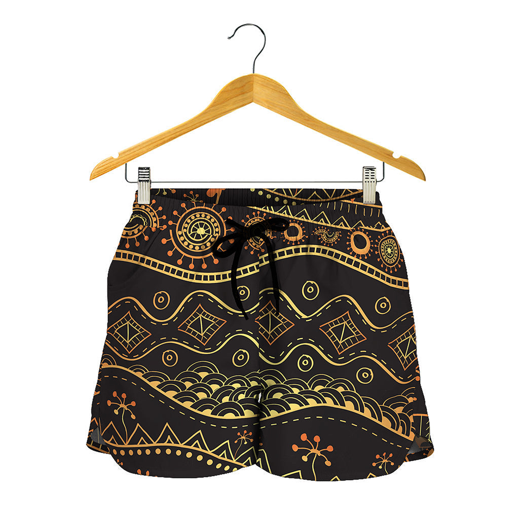 Tribal Ethnic African Pattern Print Women's Shorts