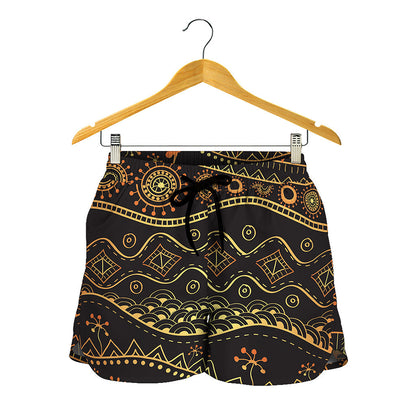 Tribal Ethnic African Pattern Print Women's Shorts