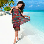 Tribal Ethnic Pattern Print Beach Sarong Wrap