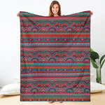 Tribal Ethnic Pattern Print Blanket
