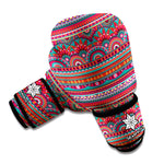 Tribal Ethnic Pattern Print Boxing Gloves