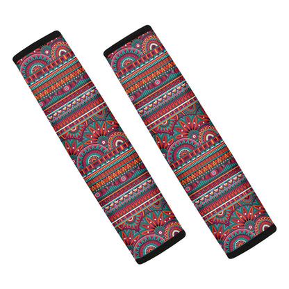 Tribal Ethnic Pattern Print Car Seat Belt Covers