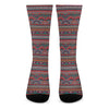 Tribal Ethnic Pattern Print Crew Socks