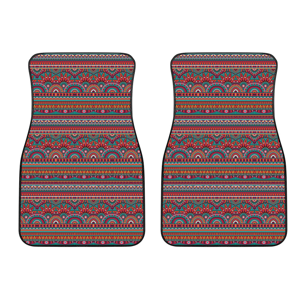 Tribal Ethnic Pattern Print Front Car Floor Mats