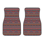 Tribal Ethnic Pattern Print Front Car Floor Mats