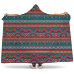 Tribal Ethnic Pattern Print Hooded Blanket