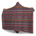 Tribal Ethnic Pattern Print Hooded Blanket