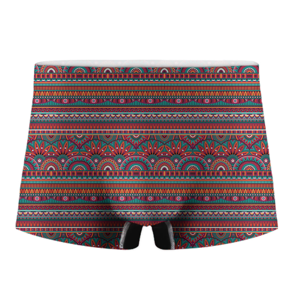 Tribal Ethnic Pattern Print Men's Boxer Briefs