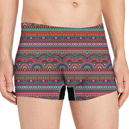Tribal Ethnic Pattern Print Men's Boxer Briefs