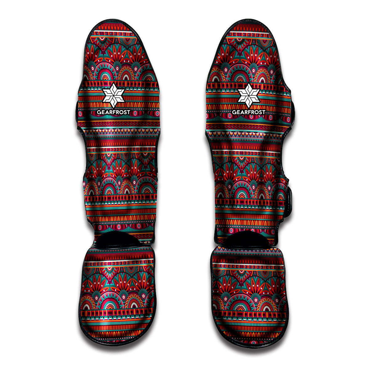 Tribal Ethnic Pattern Print Muay Thai Shin Guard