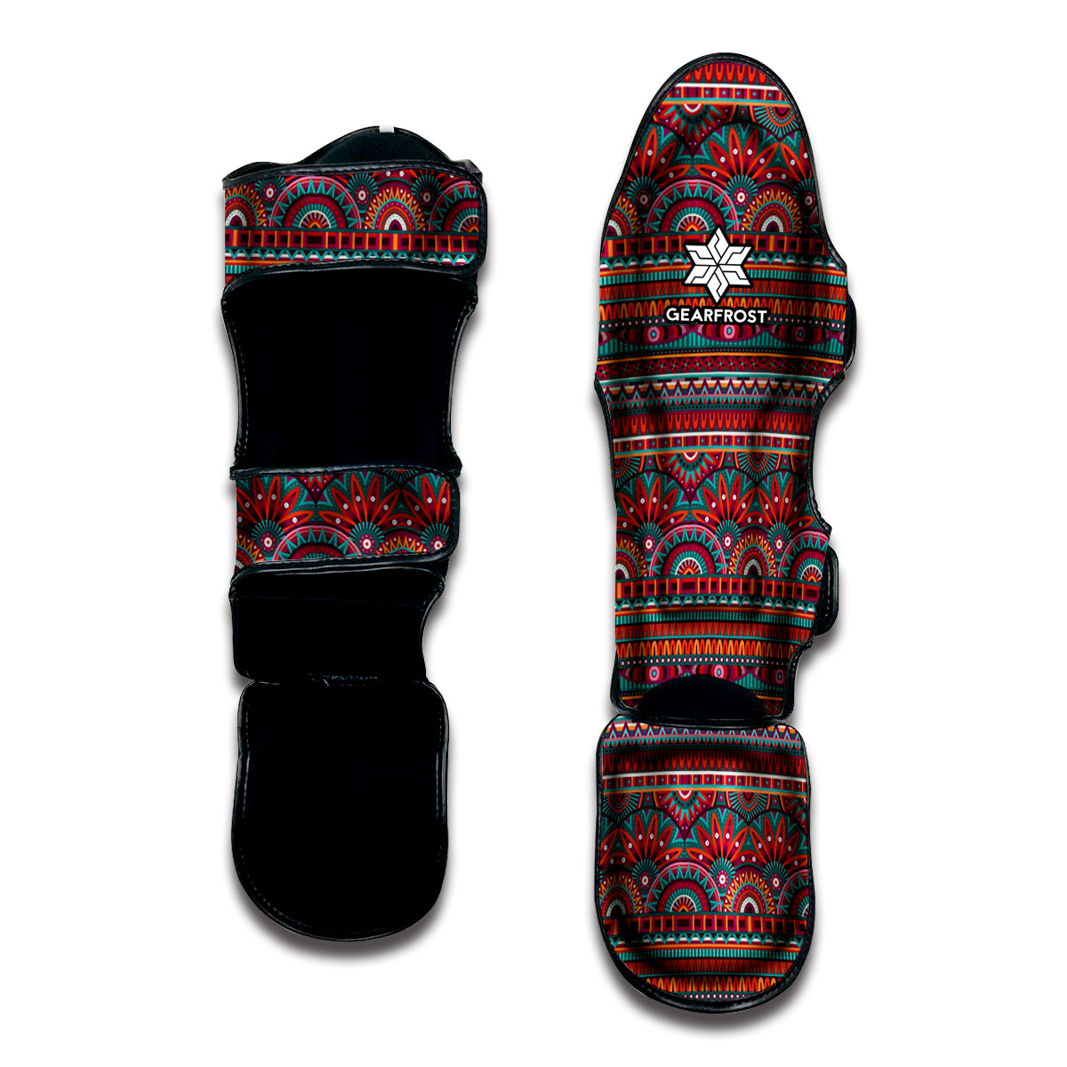 Tribal Ethnic Pattern Print Muay Thai Shin Guard