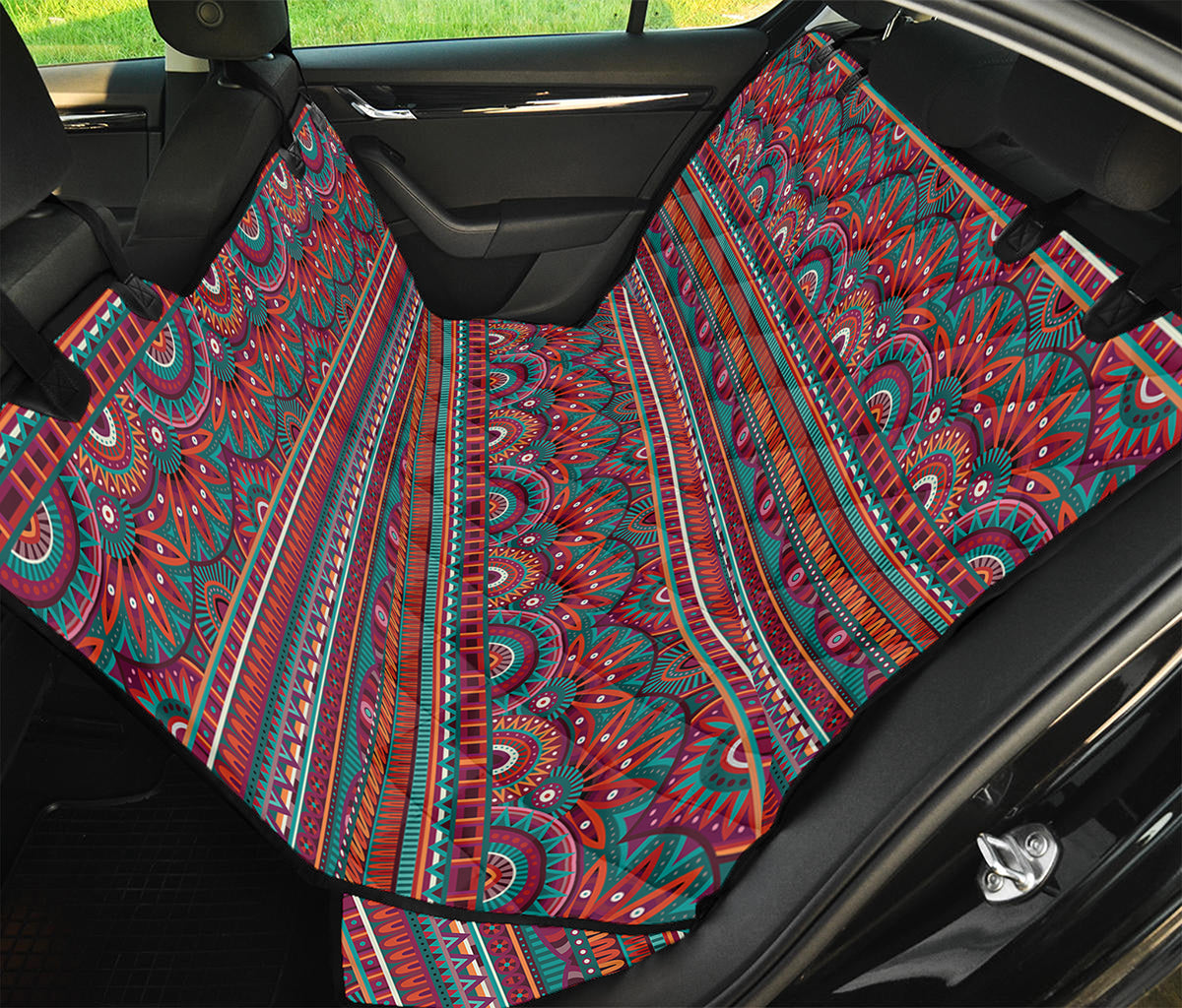 Tribal Ethnic Pattern Print Pet Car Back Seat Cover