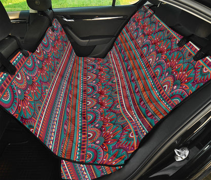 Tribal Ethnic Pattern Print Pet Car Back Seat Cover